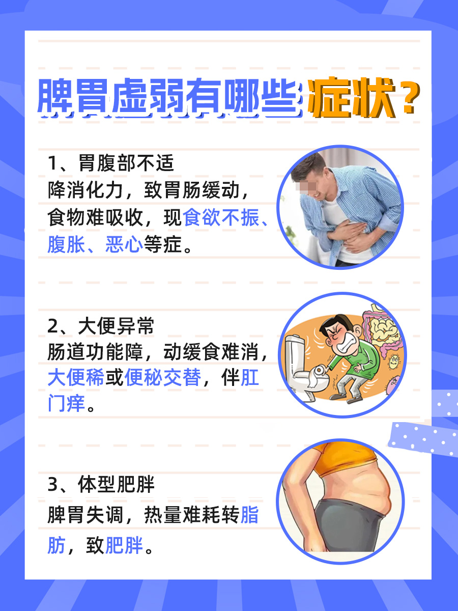 寻找答案：脾胃虚弱的症状有哪些？