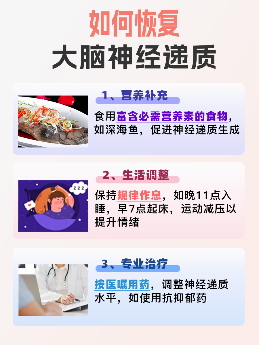 重塑大脑健康:有效策略促进神经递质平衡与恢复