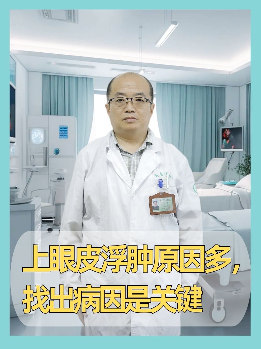 上眼皮浮肿原因多，找出病因是关键