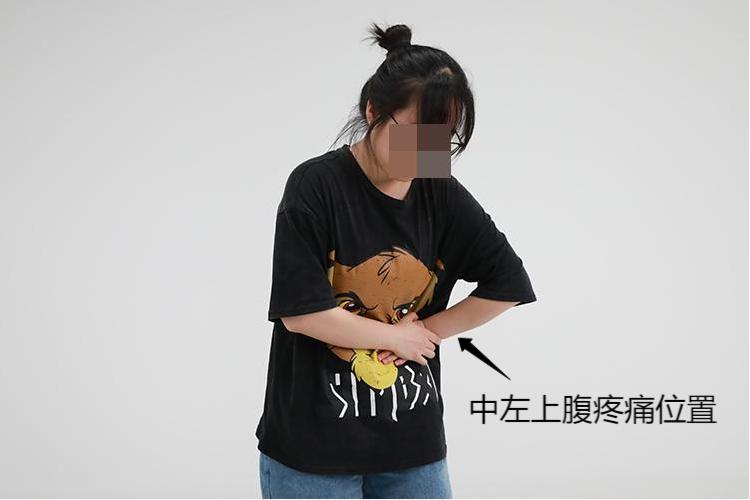 中左上腹疼痛位置图 中左上腹疼痛位置图
