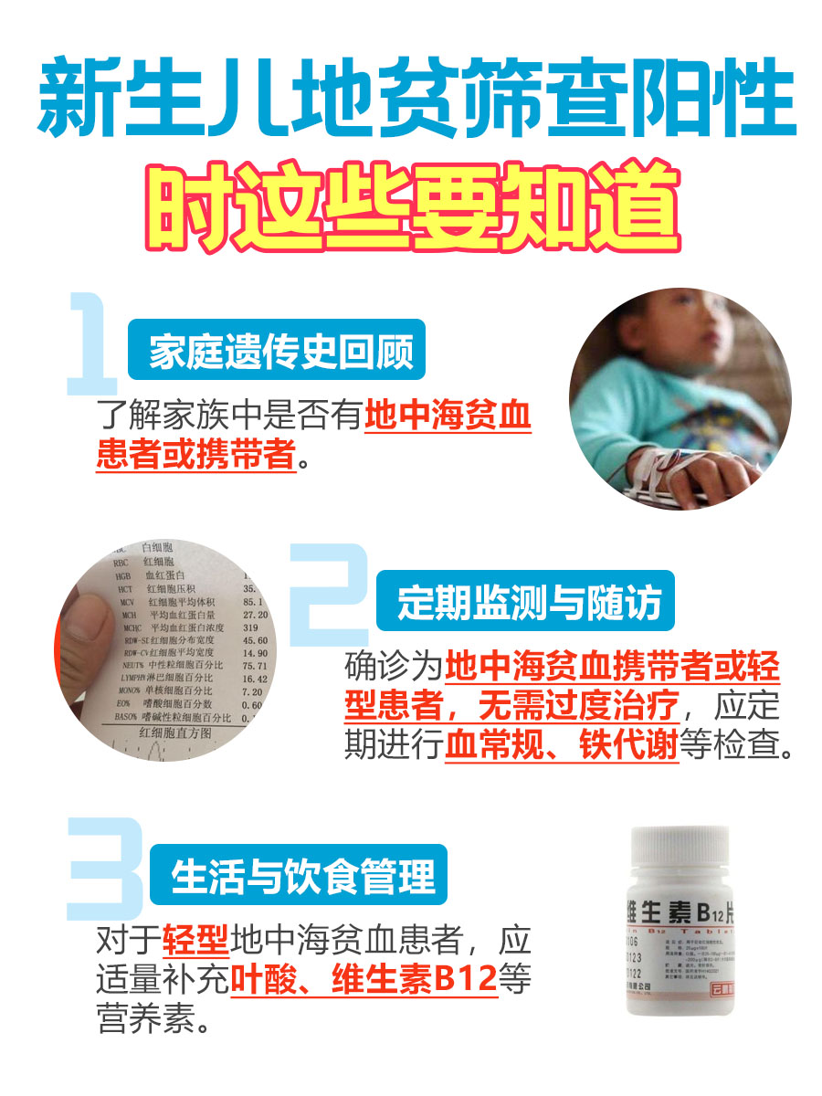 新生儿地贫初筛阳性？家长必看！