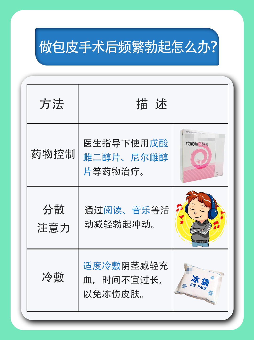解析：做包皮手术后频繁勃起怎么办？