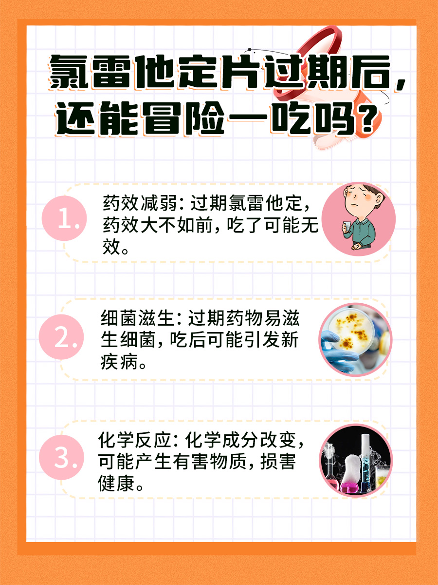 氯雷他定片过期后，还能冒险一吃吗？