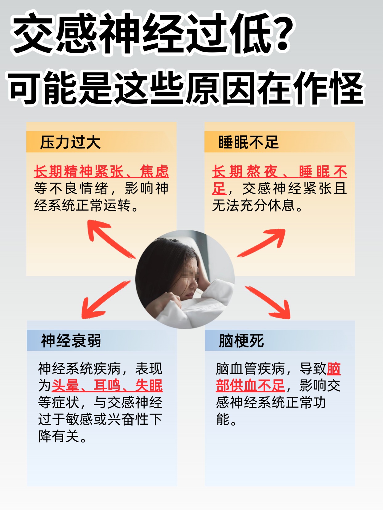 交感神经过低，可能是这些原因，你中招了吗？