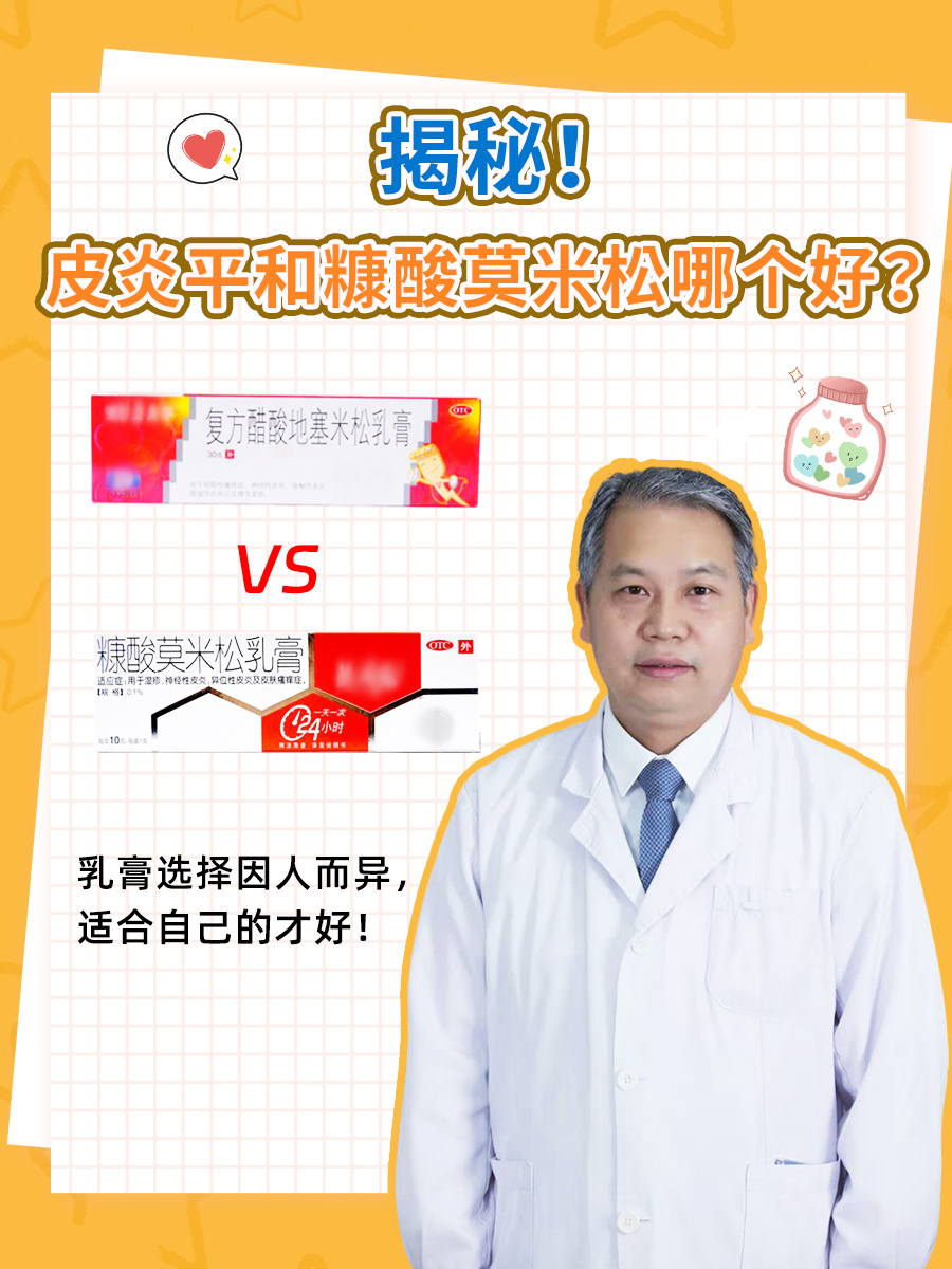 揭秘！皮炎平和糠酸莫米松哪个好？