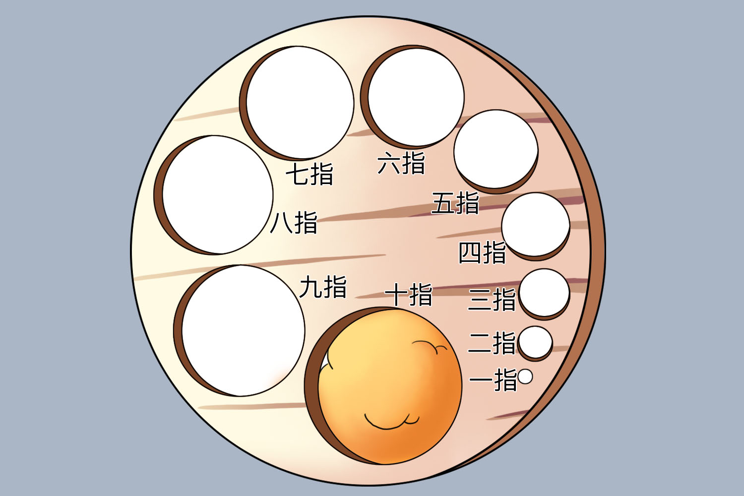 宫颈口开十指图