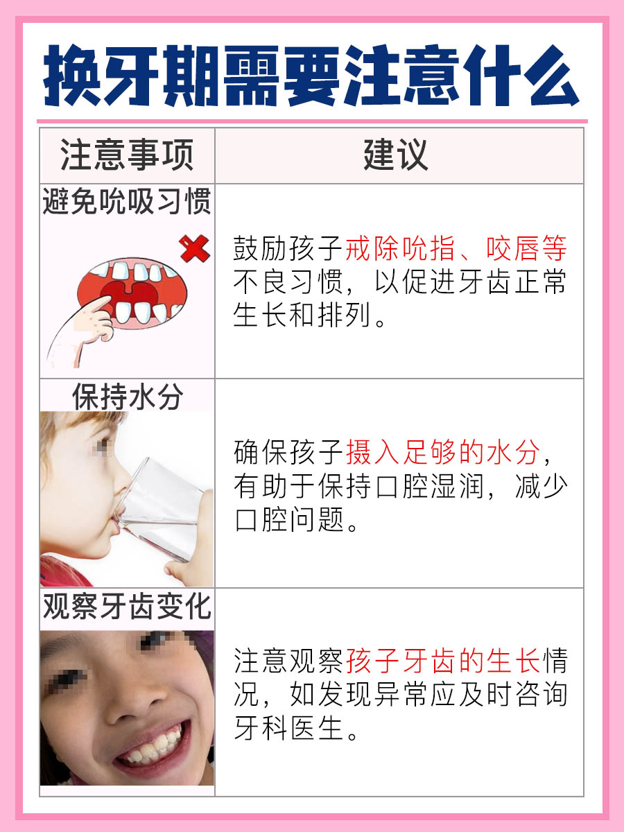 儿童牙齿年龄对照表