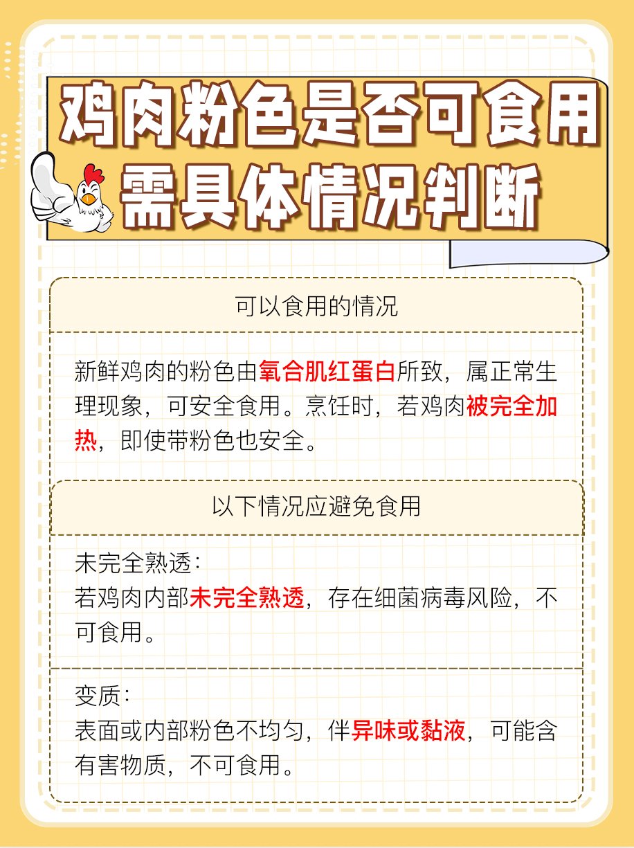 鸡肉有点粉？别怕，专家告诉你能不能吃！
