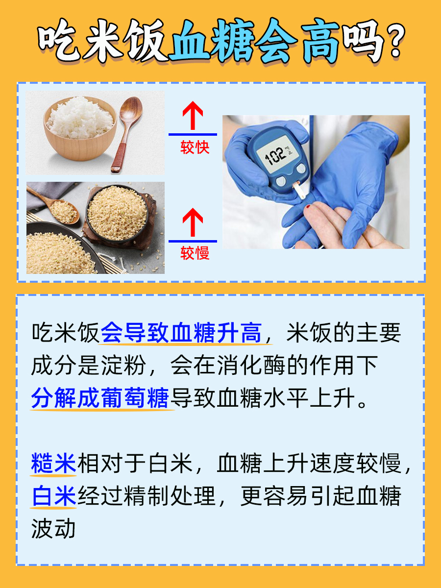 吃米饭血糖会高吗？原因揭秘