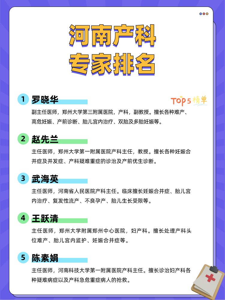 河南产科专家排名