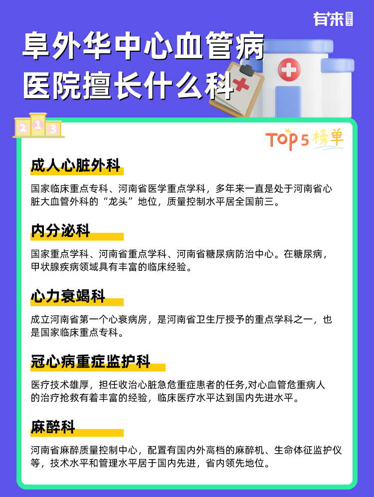 阜外华中心血管病医院擅长什么科