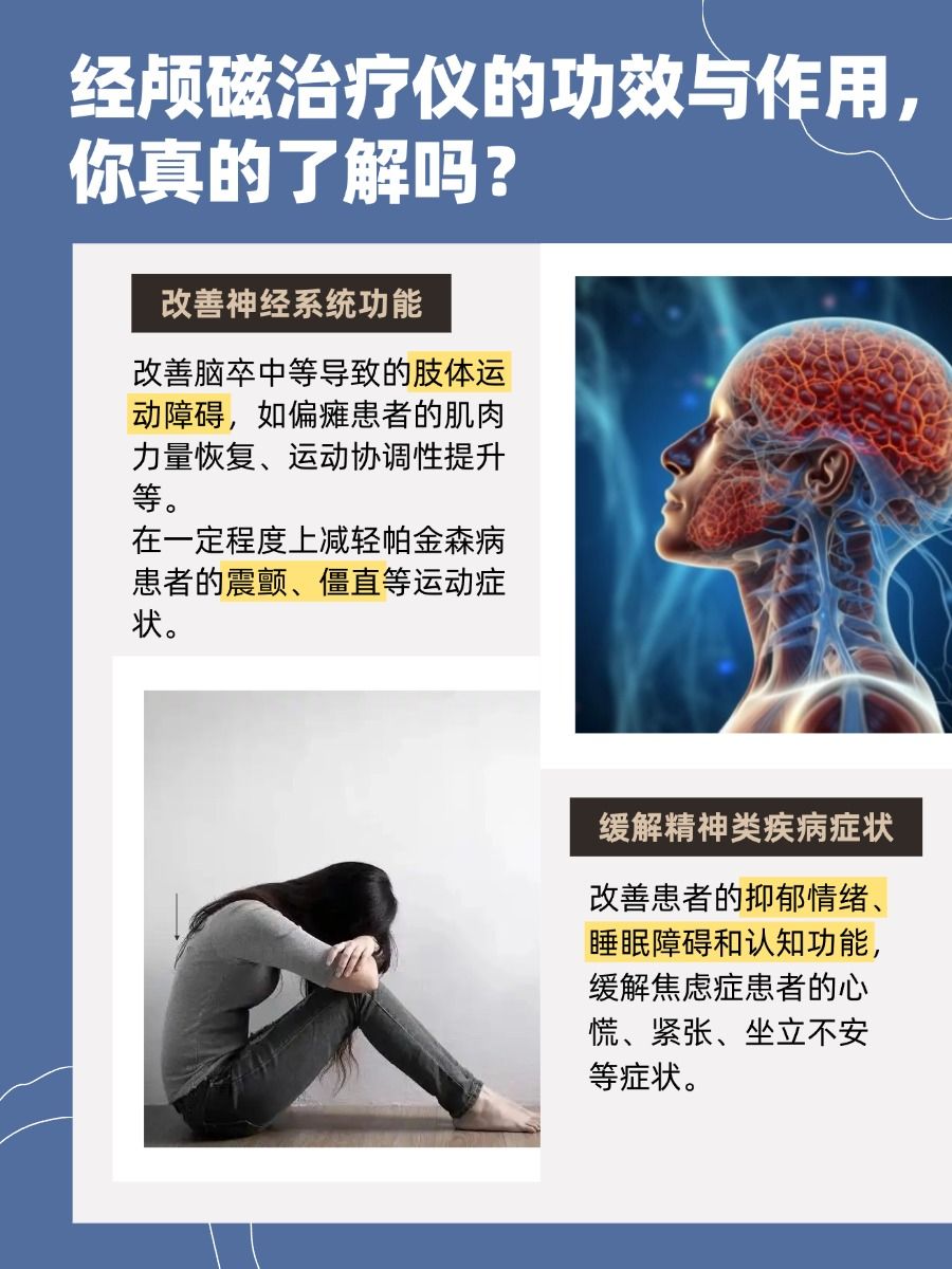 守护大脑健康，经颅磁治疗仪，功效作用不容错过