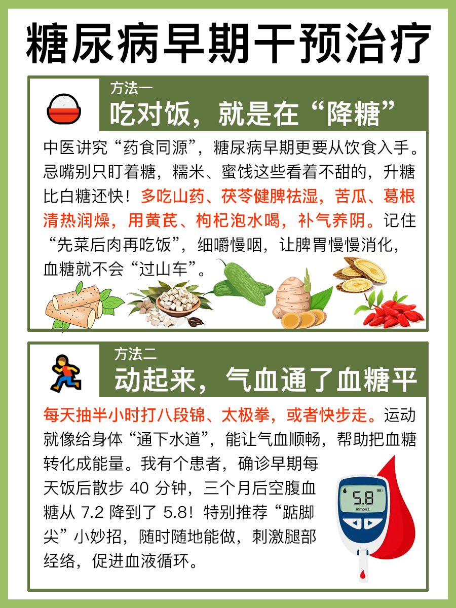 糖尿病早期最好的治疗方法是什么