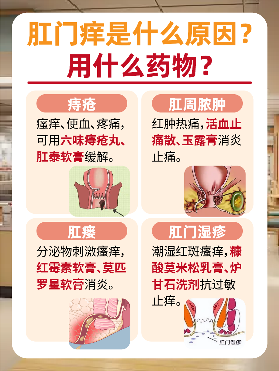 女性肛门痒：原因和用药在这里