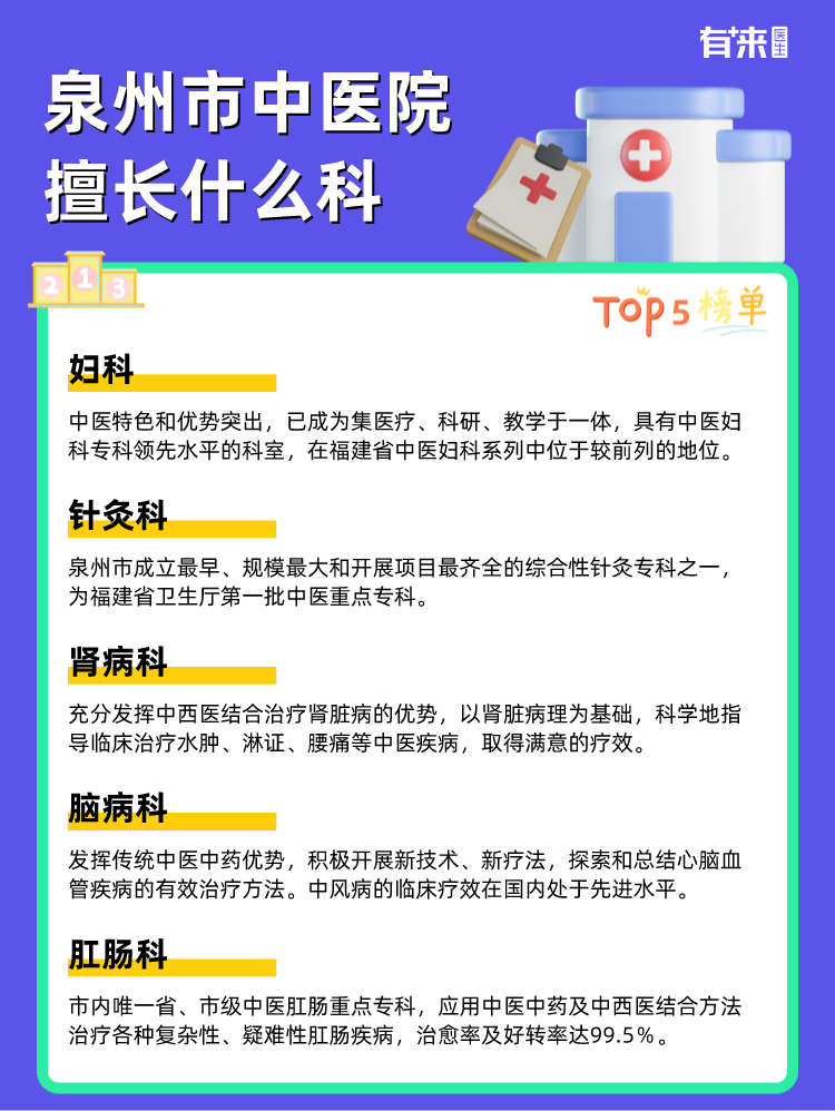 泉州市中医院擅长什么科