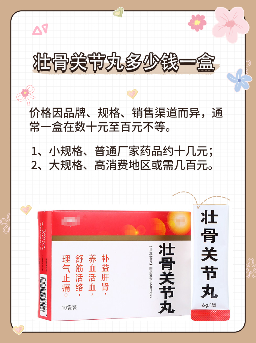 速戳！壮骨关节丸多少钱一盒？