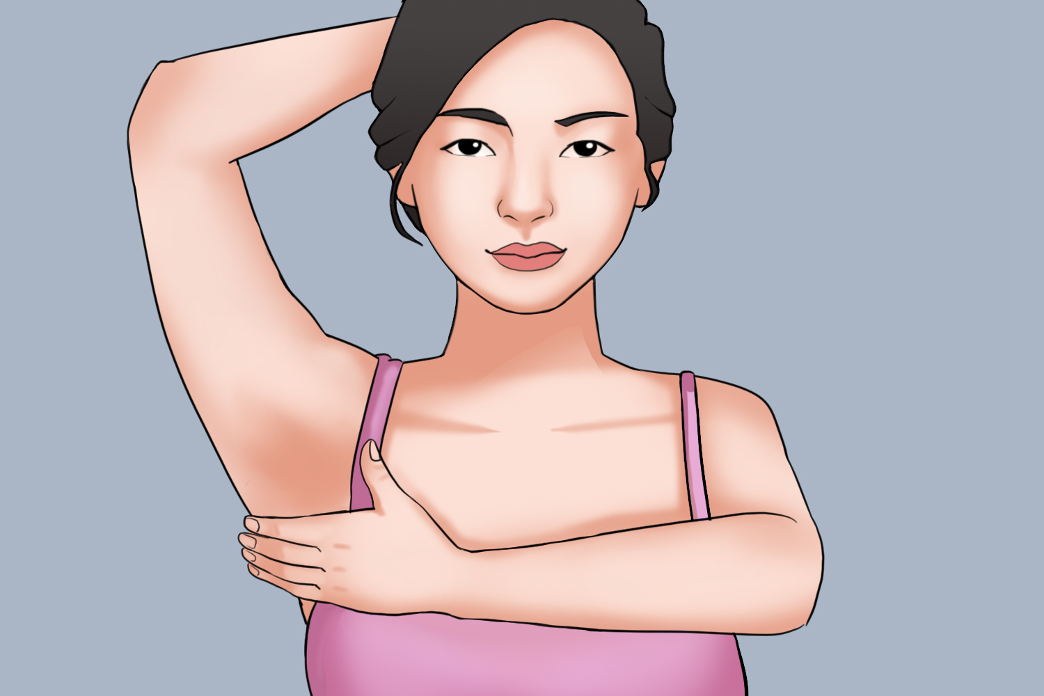 八虚去邪拍痧法拍两腋图