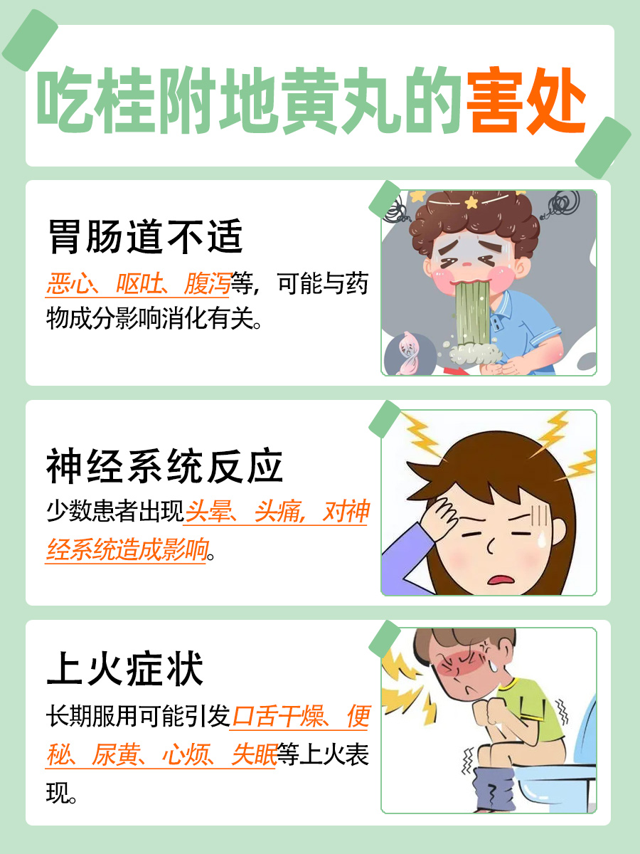 吃桂附地黄丸的害处 ，你是否中招