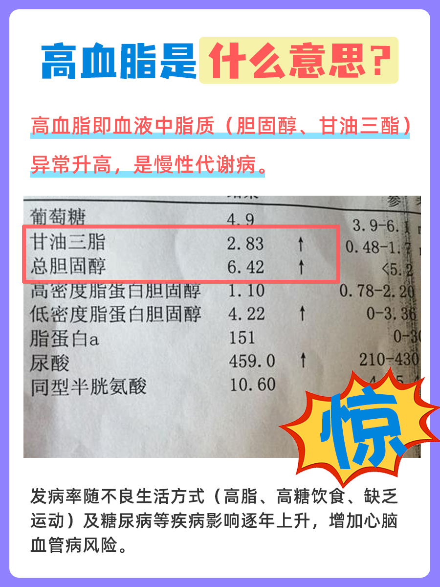 你了解高血脂吗？是什么含义！