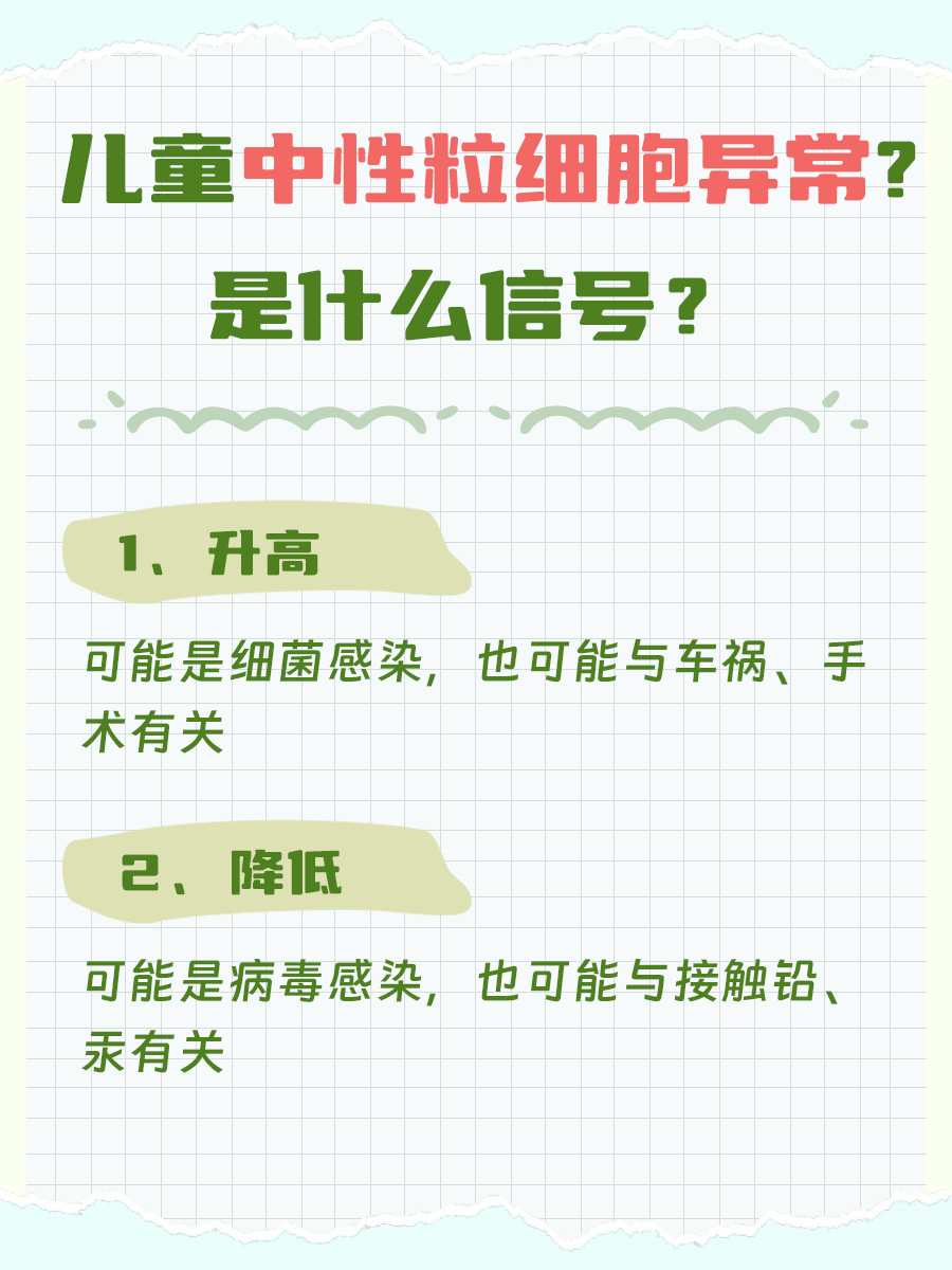 中性粒细胞儿童标准，一文读懂宝宝健康密码！