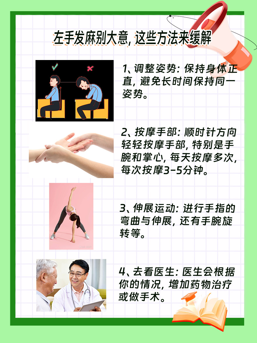 左手发麻可能是大病征兆,教你四招赶走它