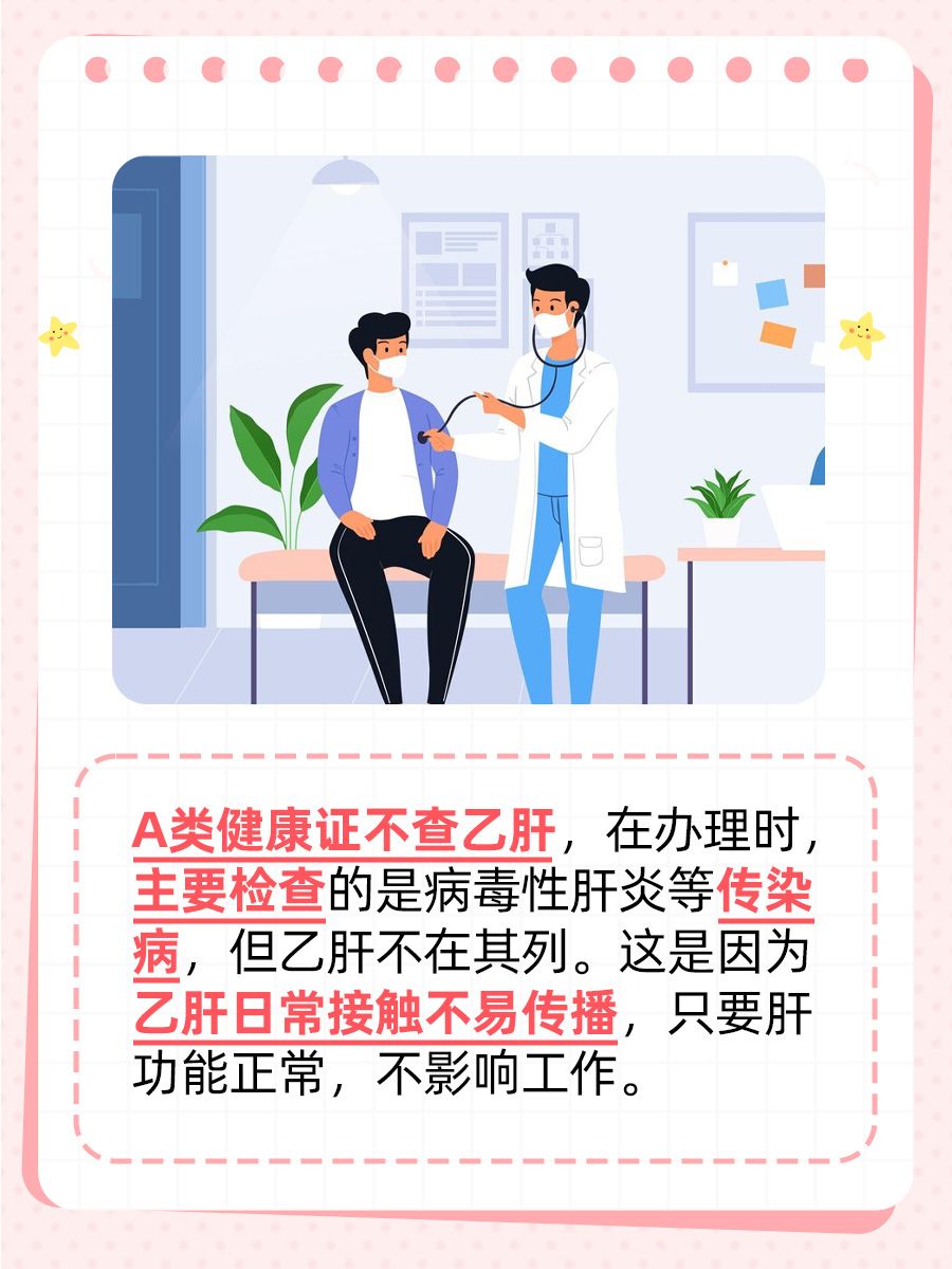 A类健康证查不查乙肝，你知道吗？