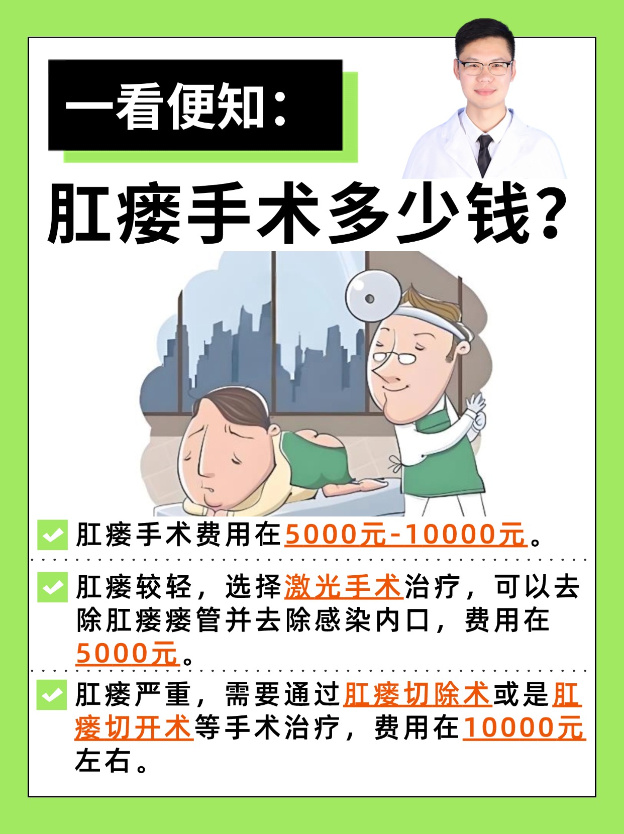 一看便知:肛瘘手术多少钱?