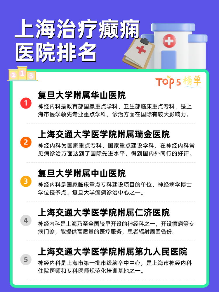 上海治疗癫痫医院排名