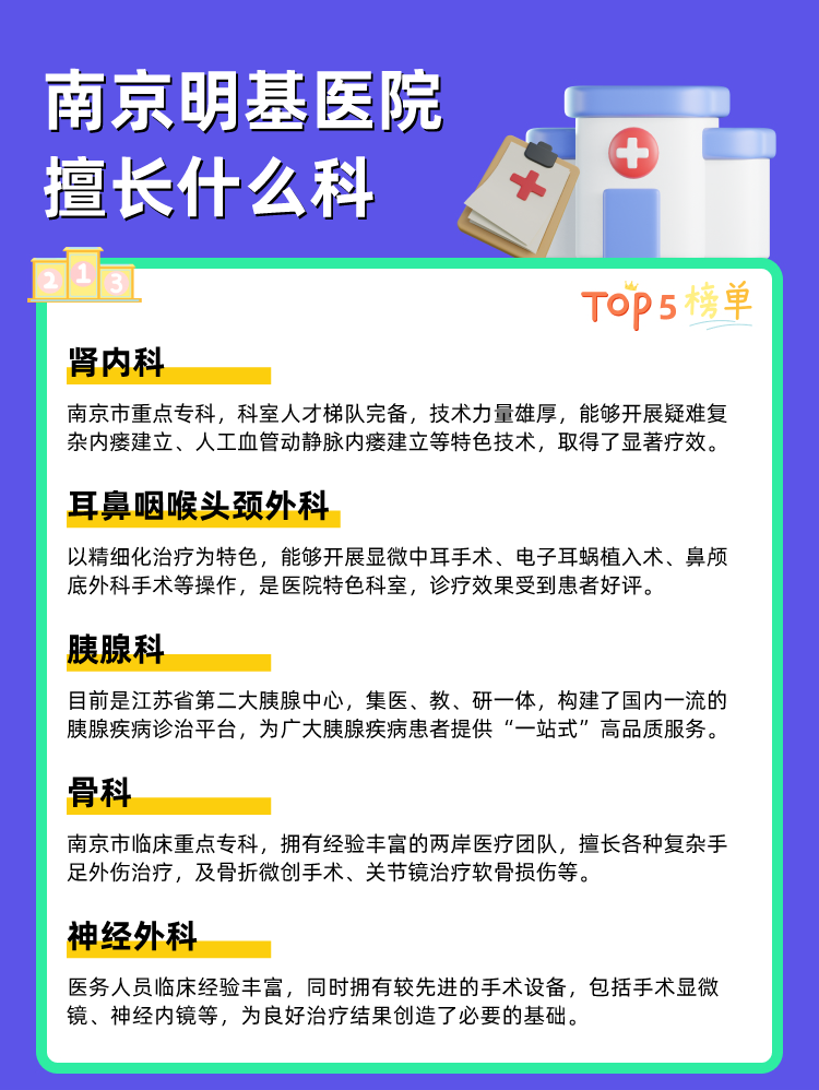 南京明基医院擅长什么科