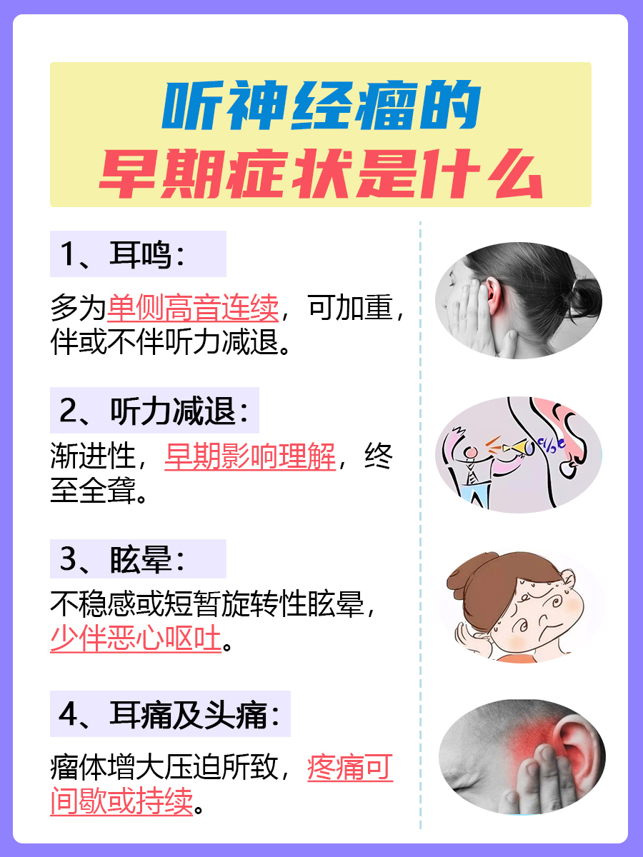 听神经瘤的早期症状:这几个你可能没想到
