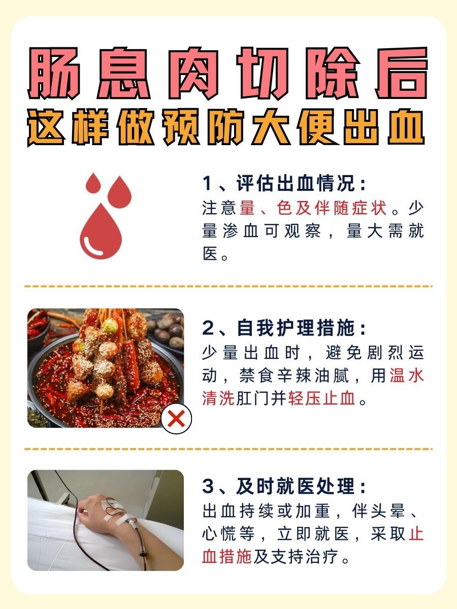 肠息肉切除后大便出血？别急，应对有招！