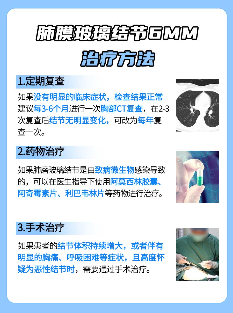 带你了解：肺磨玻璃结节6mm如何治疗