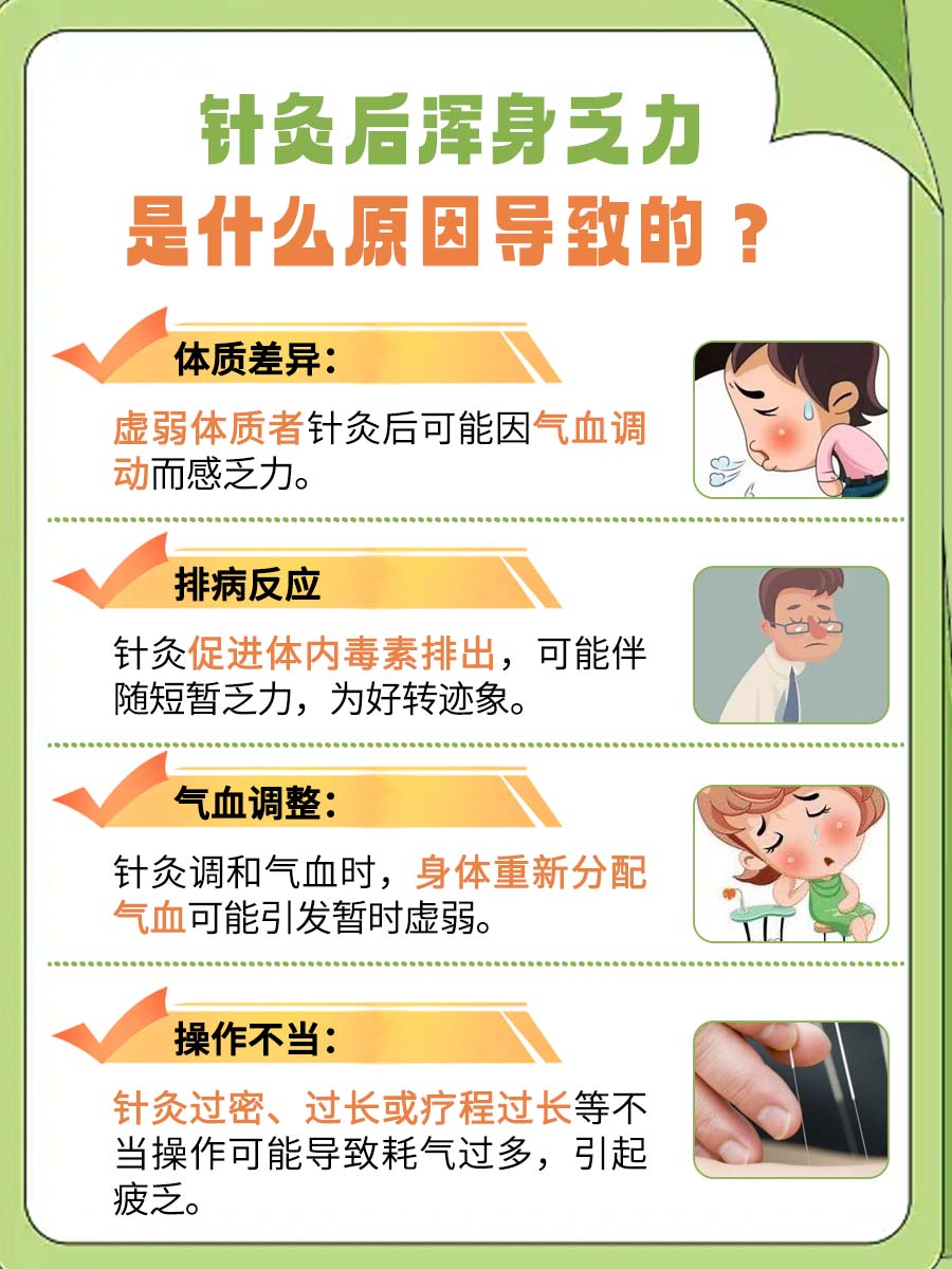 扎完针灸后浑身乏力？快来看怎么回事