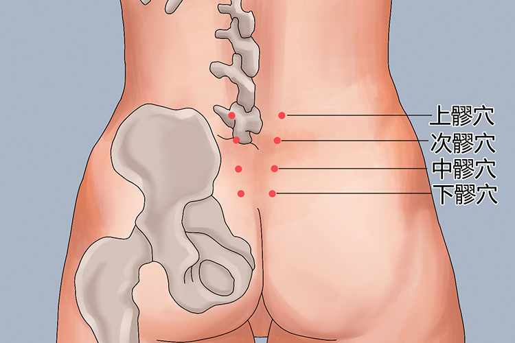 八髎穴准确位置图