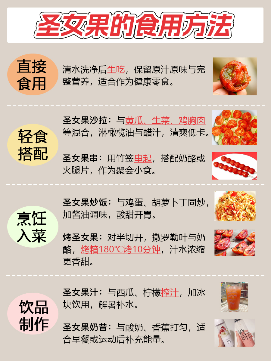 养生食材—圣女果的功效与作用