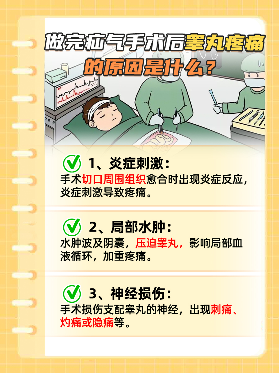 做完疝气手术睾丸痛，揭秘背后的原因