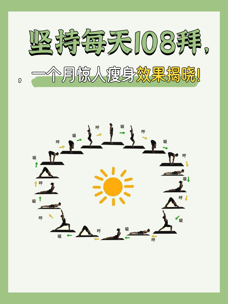 坚持每天108拜，一个月惊人瘦身效果揭晓！