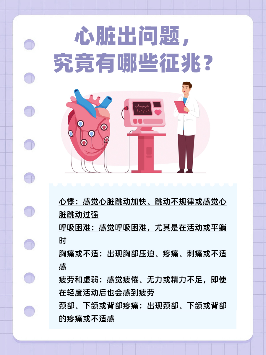 心脏不好？10个信号辅助判断！
