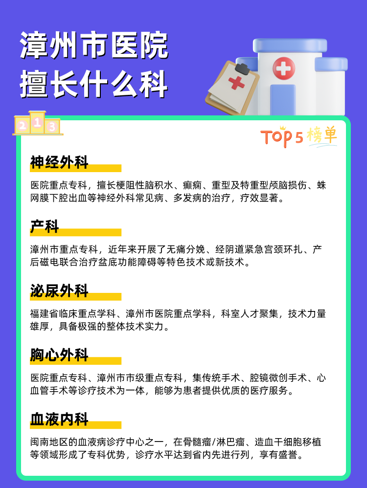 漳州市医院擅长什么科