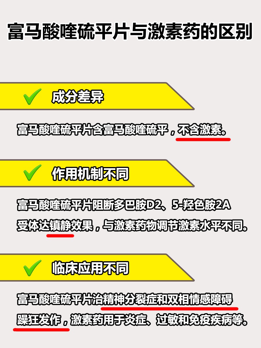 注意！富马酸喹硫平≠你想象的激素药！