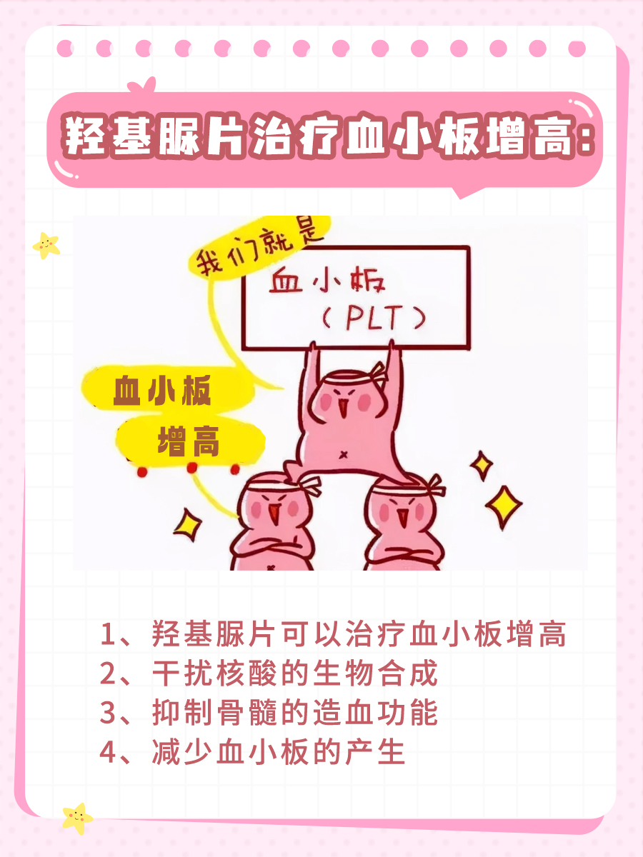 血小板增高别慌张，羟基脲片来帮忙