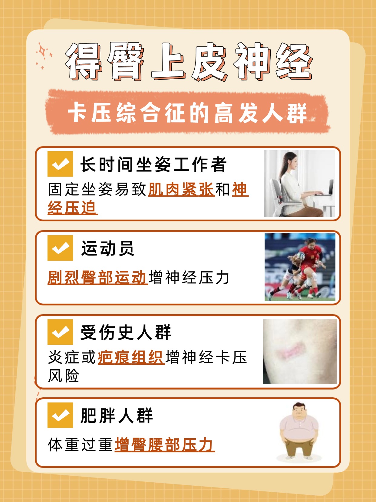 解锁臀上皮神经卡压综合征，你了解多少？