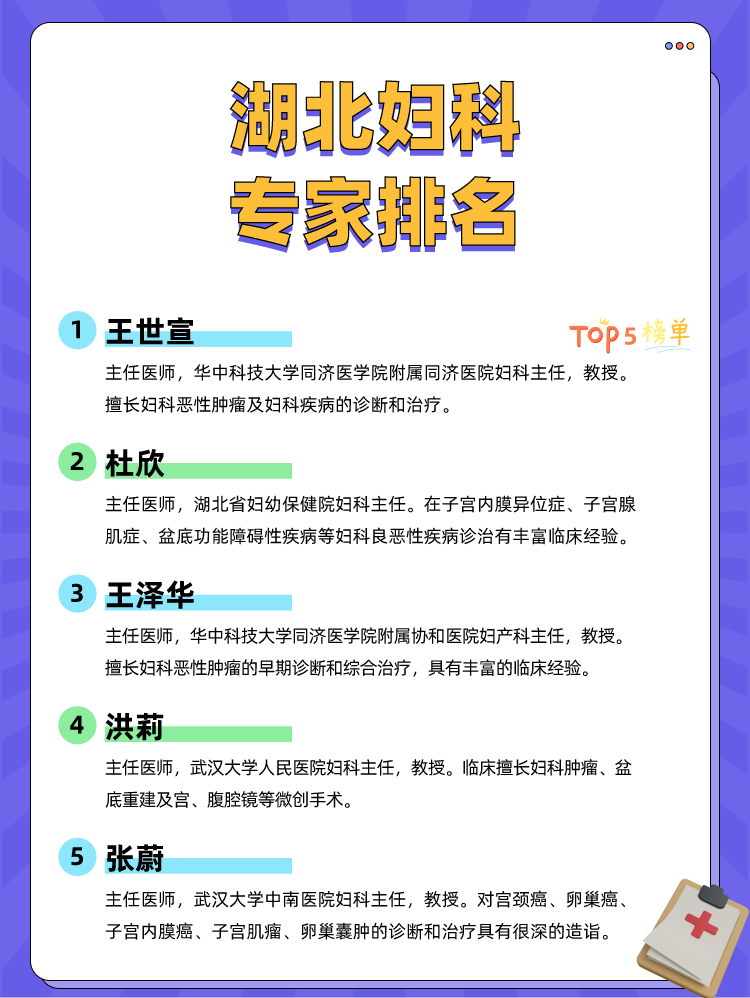 湖北妇科专家排名