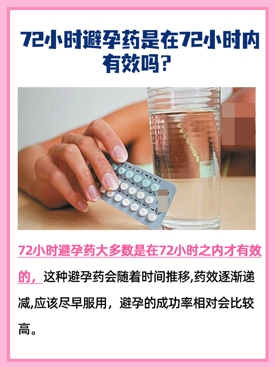 72小时避孕药,时效性揭秘!