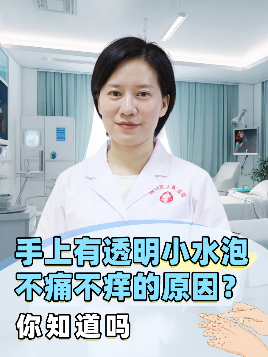 手上有透明小水泡不痛不痒的原因？你知道吗