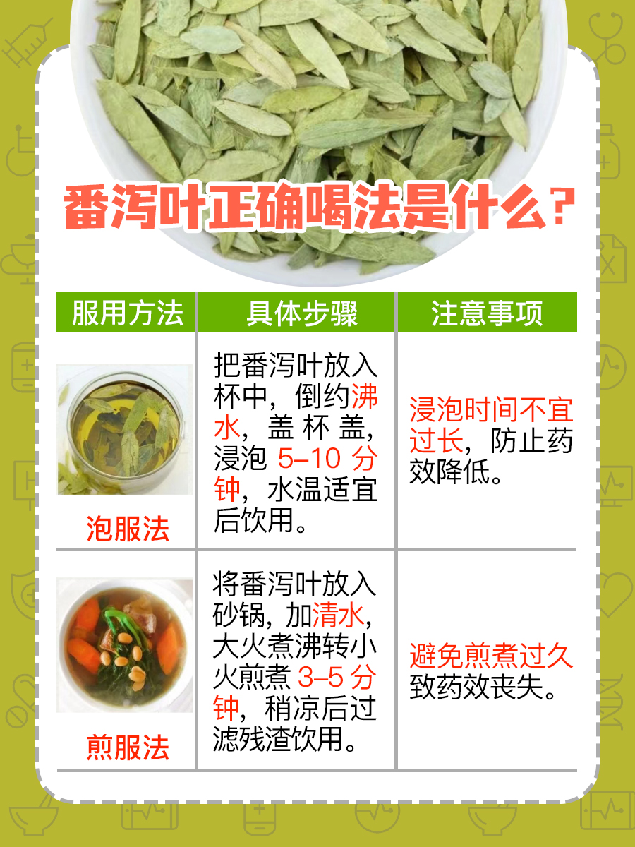番泻叶正确喝法是什么?方法揭秘