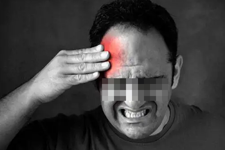 偏头痛位置示意图 偏头痛位置示意图