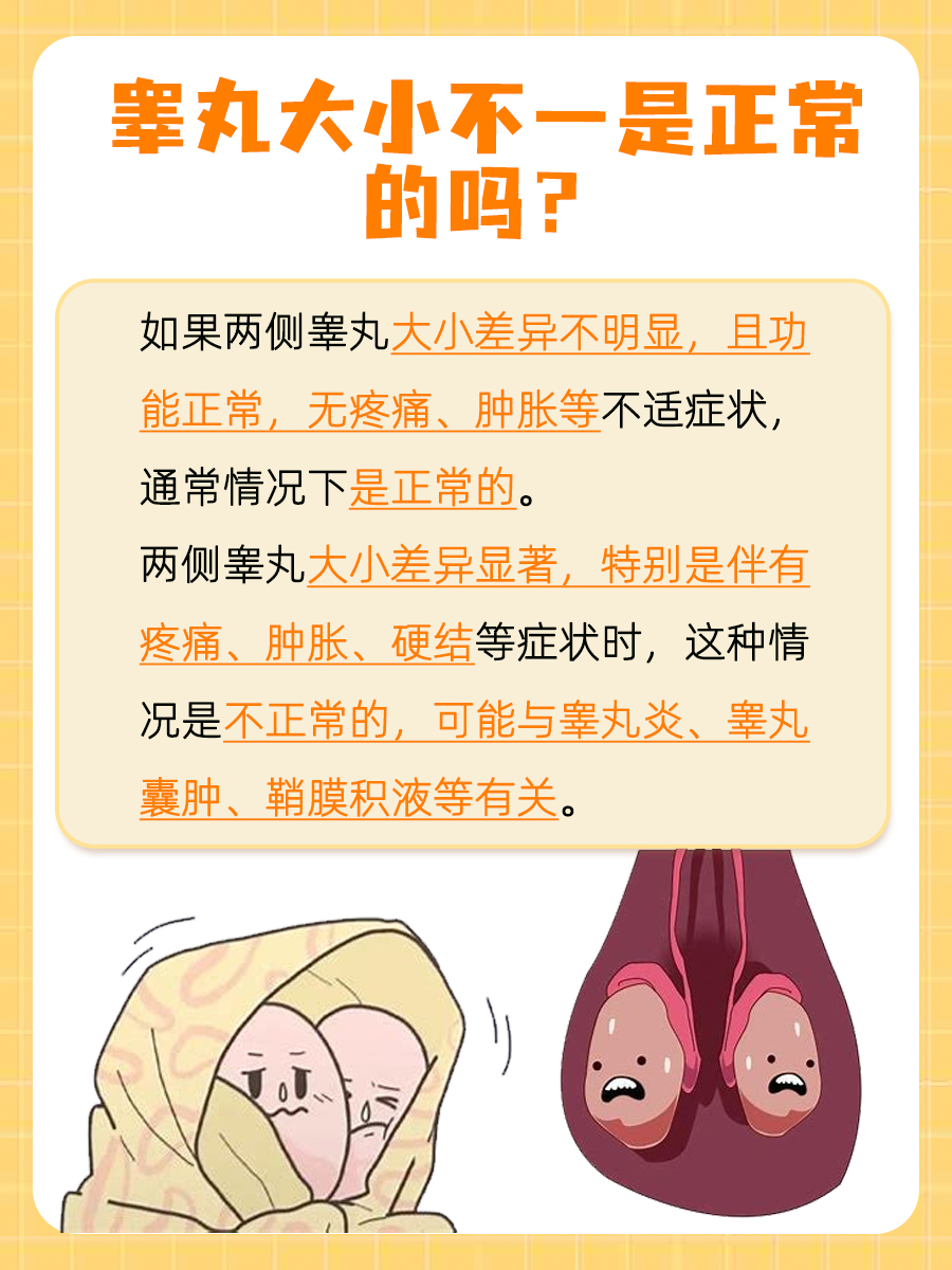 为你揭秘：睾丸一大一小是否正常