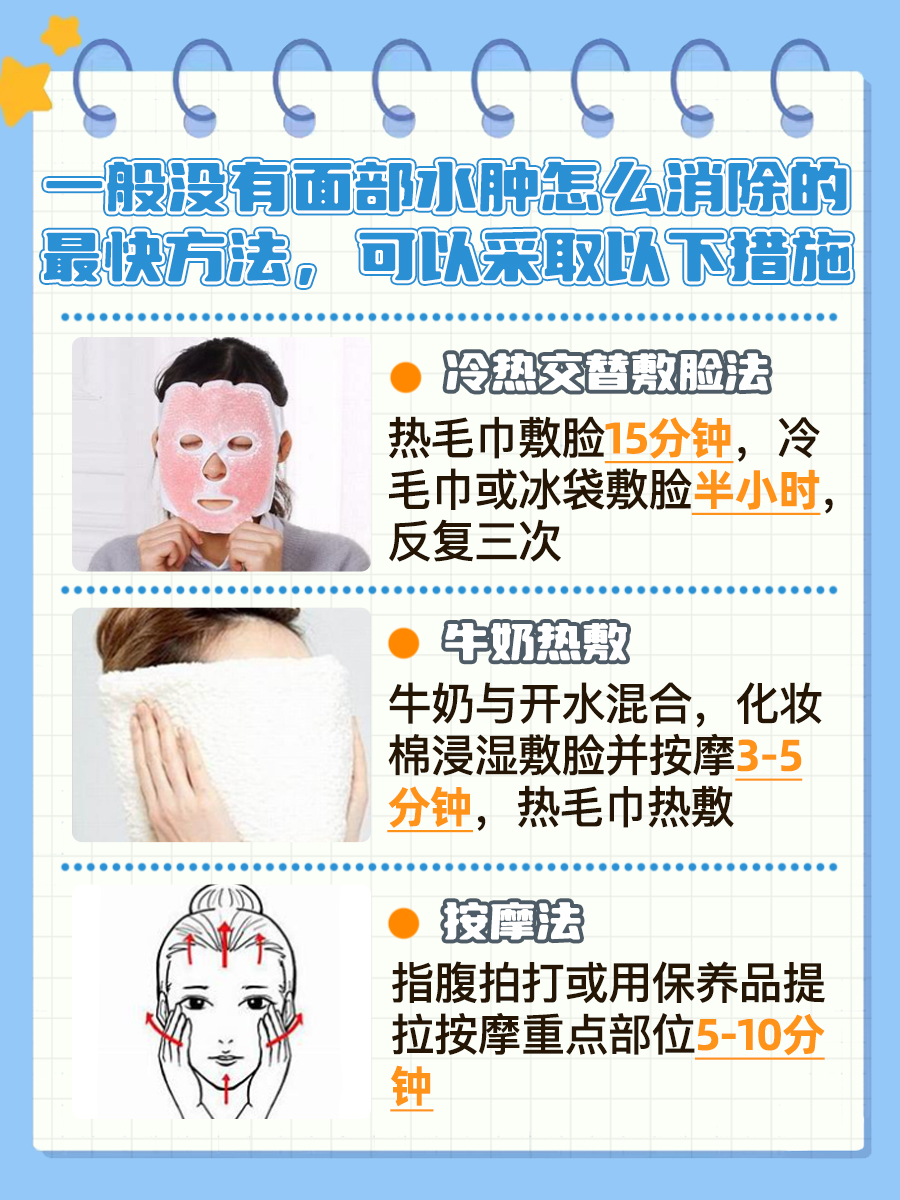 带你了解，脸上水肿怎么消除最快方法？