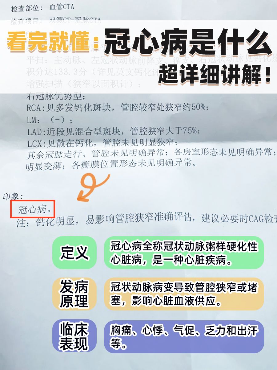 看完就懂：冠心病是什么，超详细讲解！